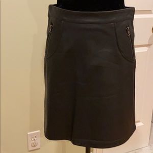 Faux leather skirt
